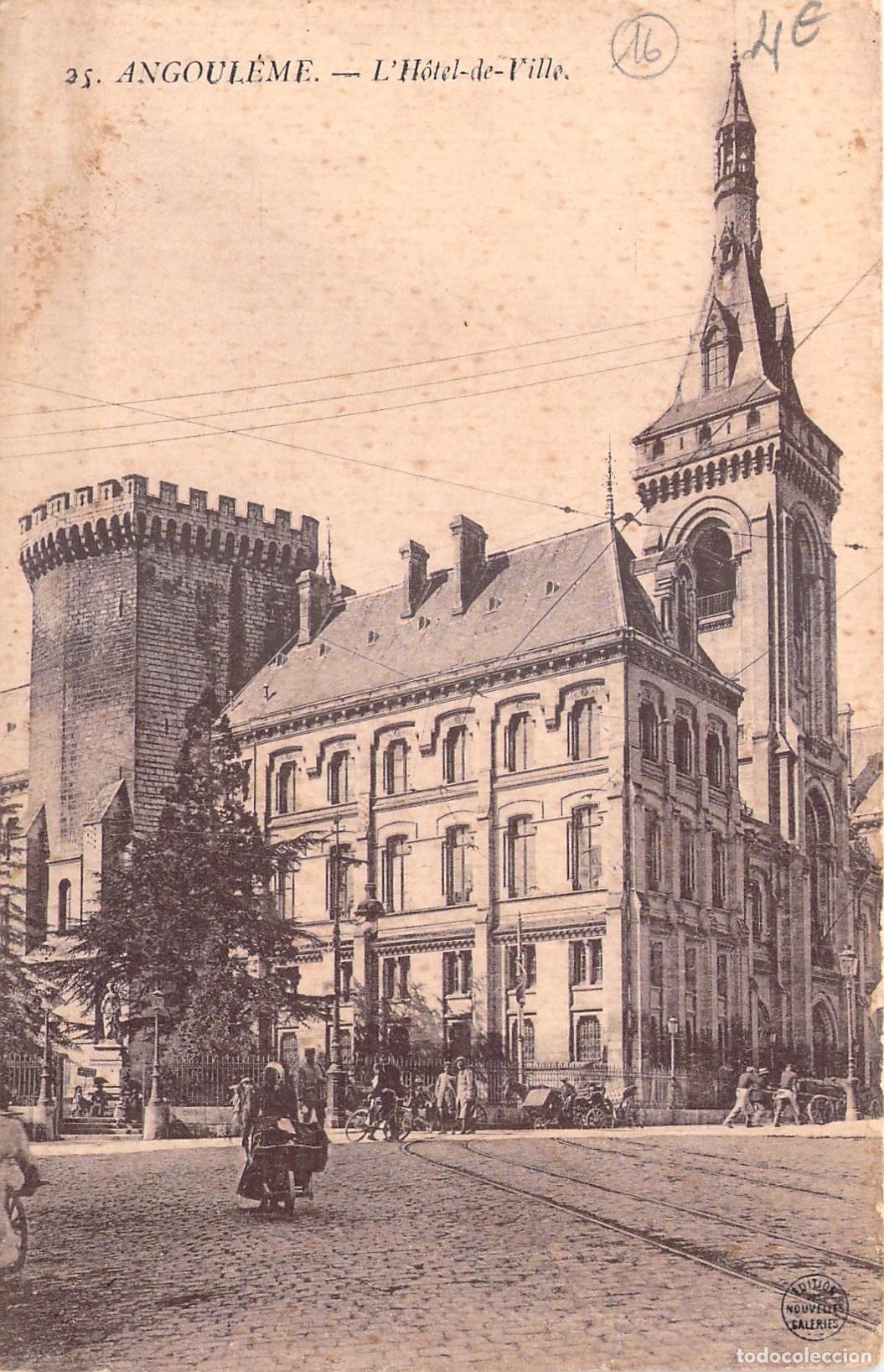 Postcards: Postal de Angulema - El Ayuntamiento (L'H&ocirc;tel-de-Ville), Francia
