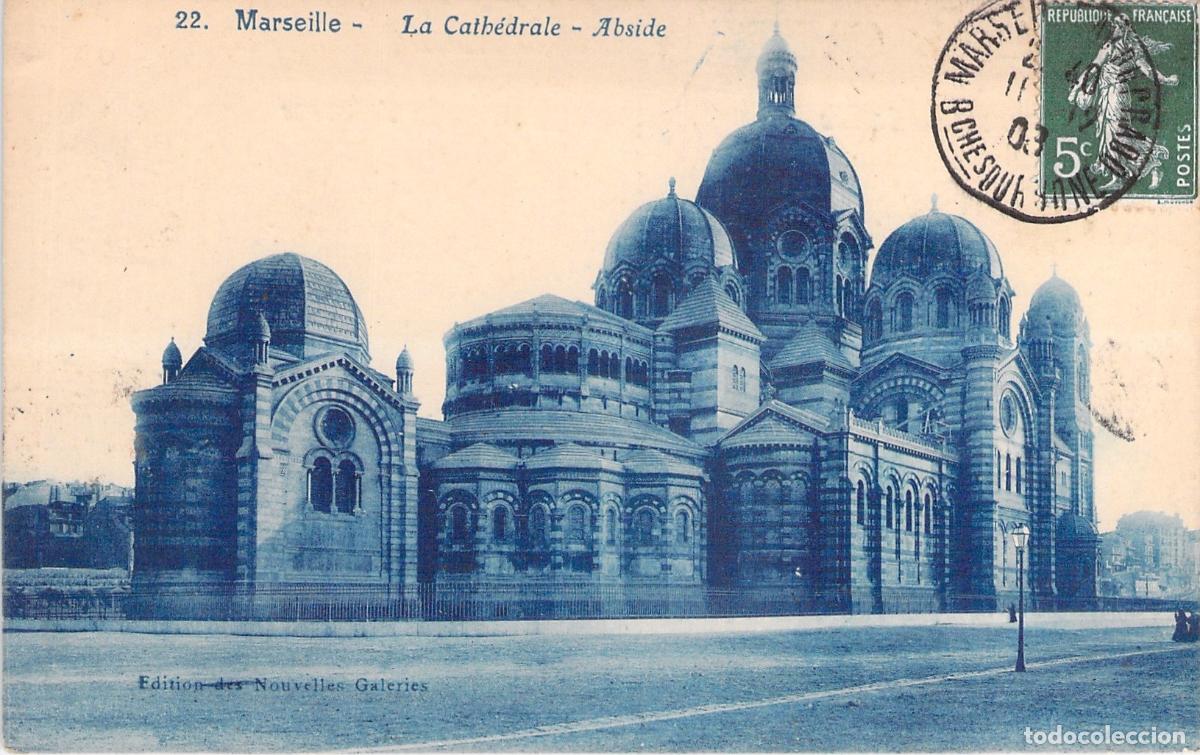 Postcards: Postal de la Catedral de Marsella, Francia - Vista del &Aacute;bside