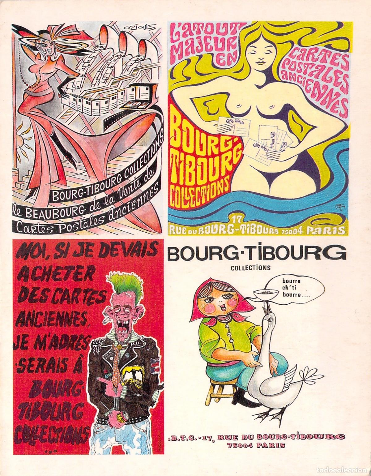 Postales: Postal Publicitaria Bourg-Tibourg Collections de Par&iacute;s