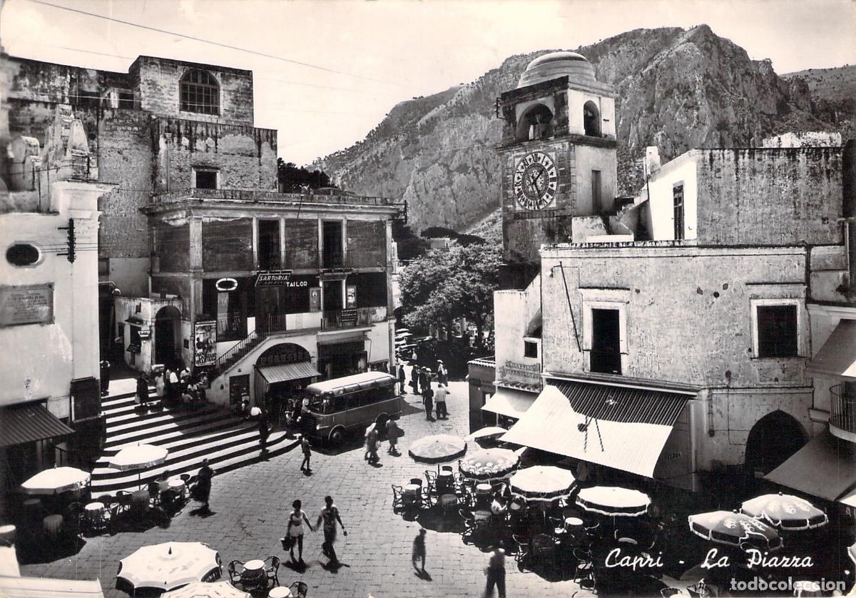 Postales: Postal de Capri, Vista de la Famosa Piazza Umberto I