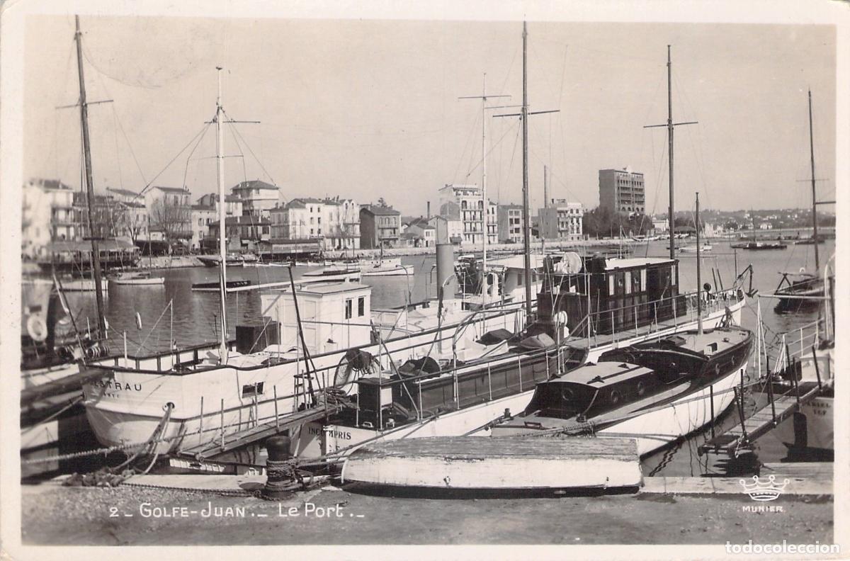 Postales: Postal de Golfe-Juan Le Port con Barcos y Embarcadero