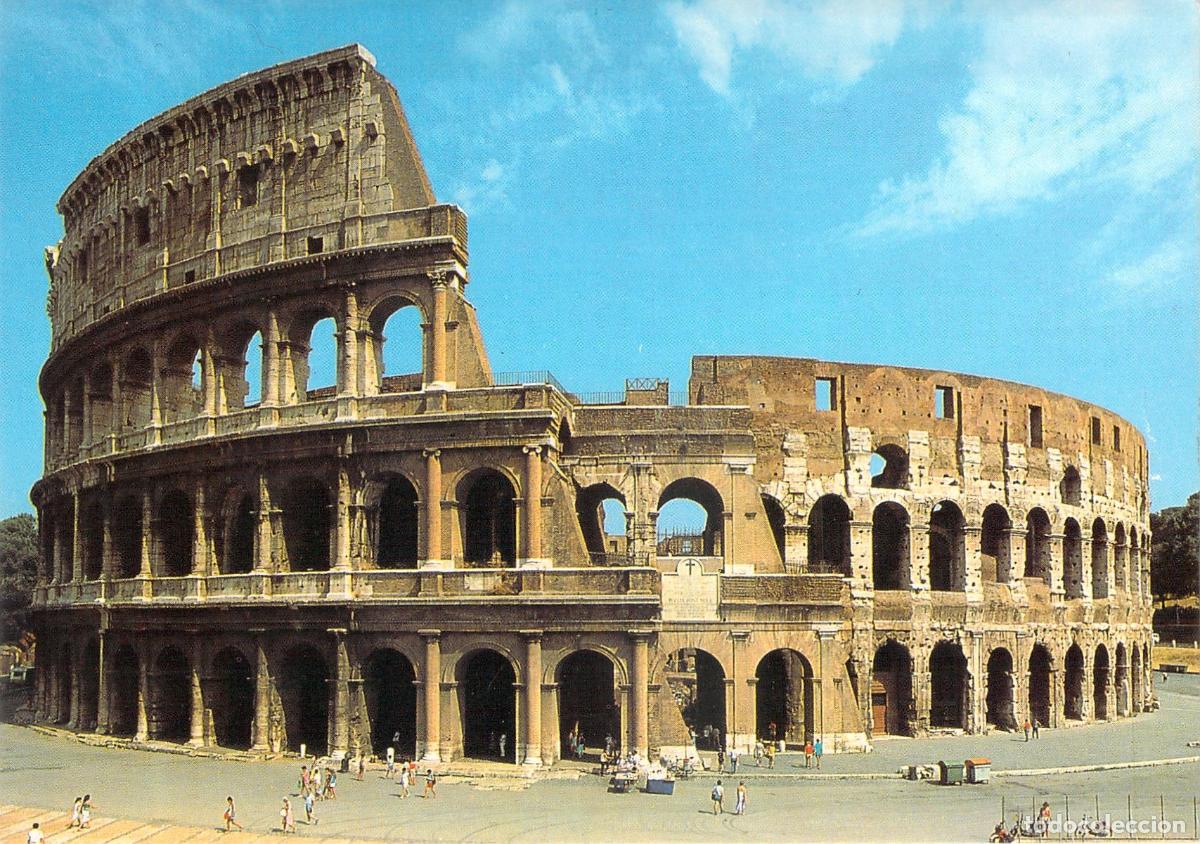 Postales: Postal del Coliseo de Roma, Italia - Vista del Monumento