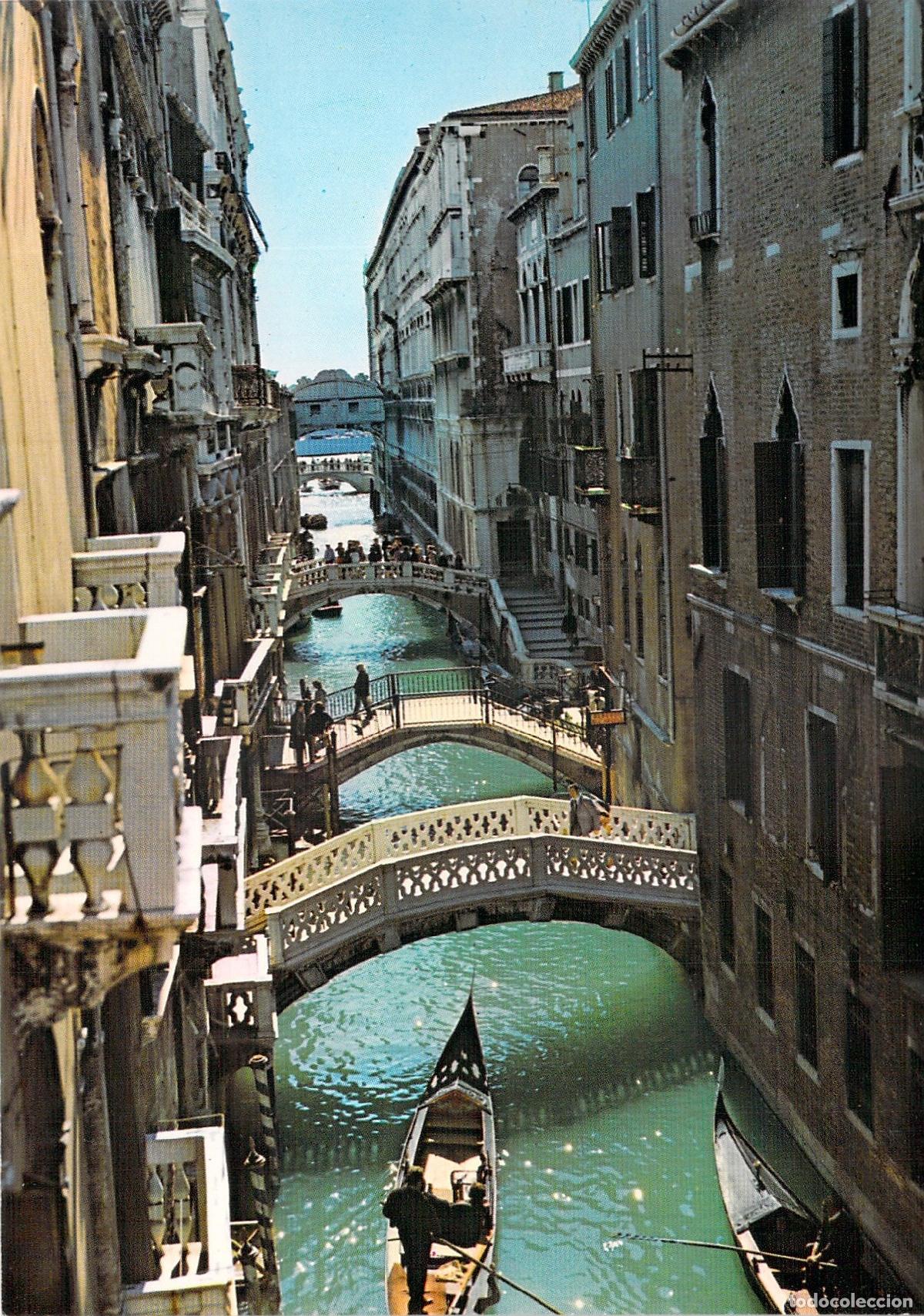 Postales: Postal de Venecia, R&iacute;o della Canonica y sus Puentes
