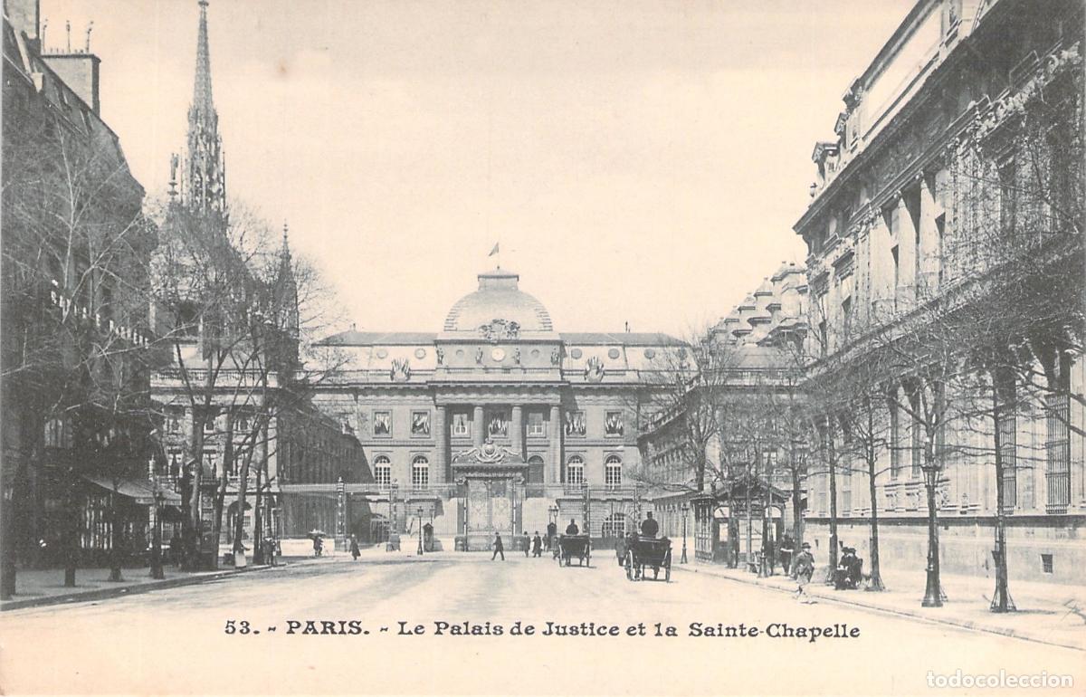 Postales: Postal de Par&iacute;s: Palacio de Justicia y Sainte-Chapelle