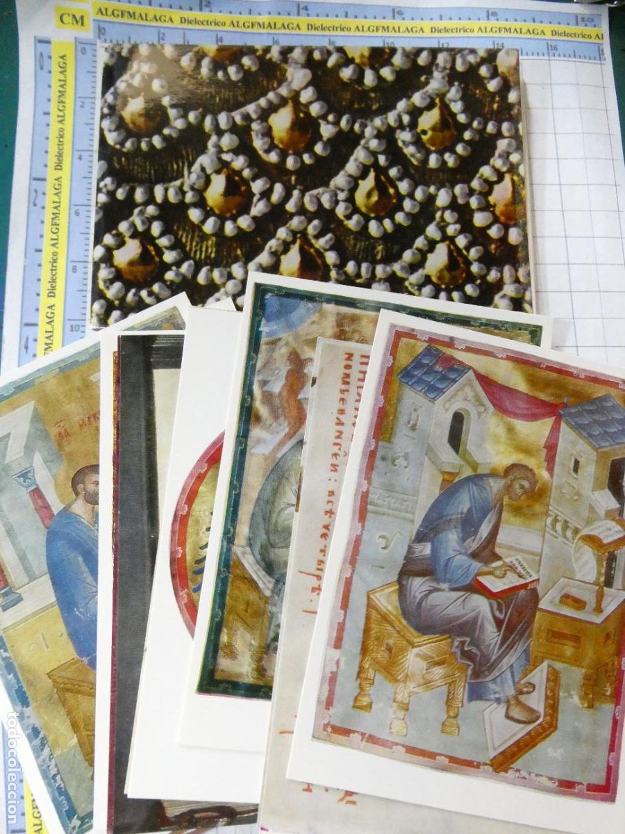 Postales: SET 10 POSTALES DE URSS UNI&Oacute;N SOVI&Eacute;TICA RUSIA. MANUSCRIPT OF THE DORMITION CATHEDRAL. 394