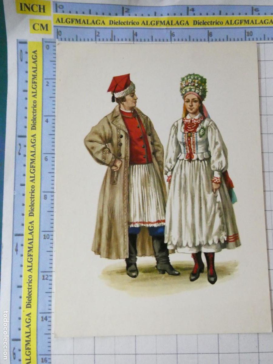 Postales: POSTAL DE POLONIA. TRAJES REGIONALES T&Iacute;PICOS POLACOS SIGLO XIX. TIPISMO FOLKLORE. 2534