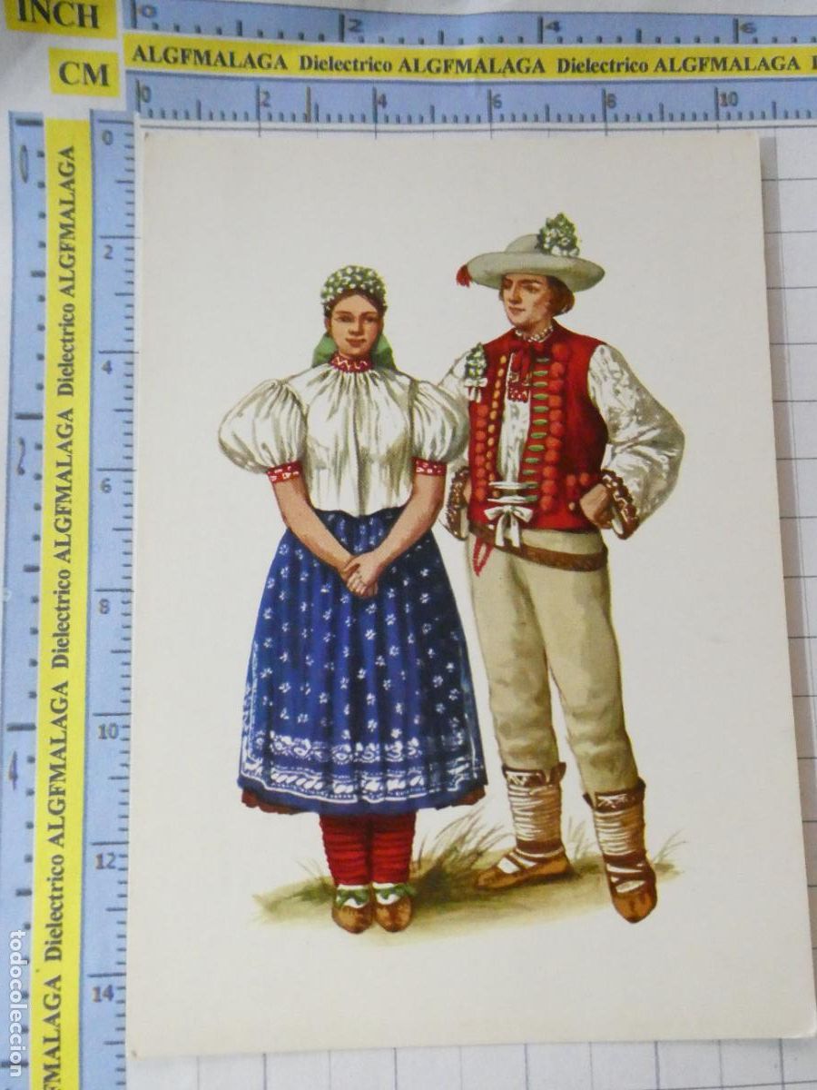 Postales: POSTAL DE POLONIA. TRAJES REGIONALES T&Iacute;PICOS POLACOS SIGLO XIX. TIPISMO FOLKLORE. 2536