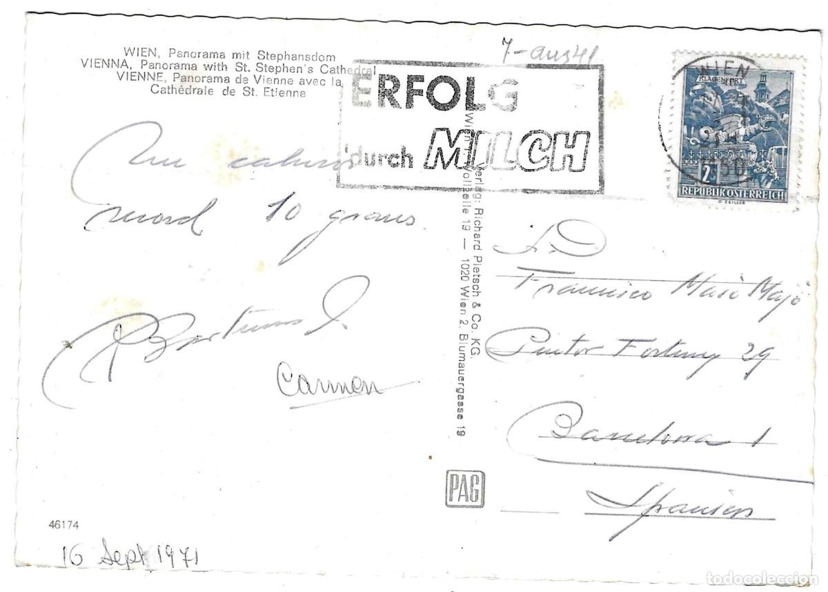 Postales: Postal Austria. Viena. ref. 7-aus41 - Foto 2