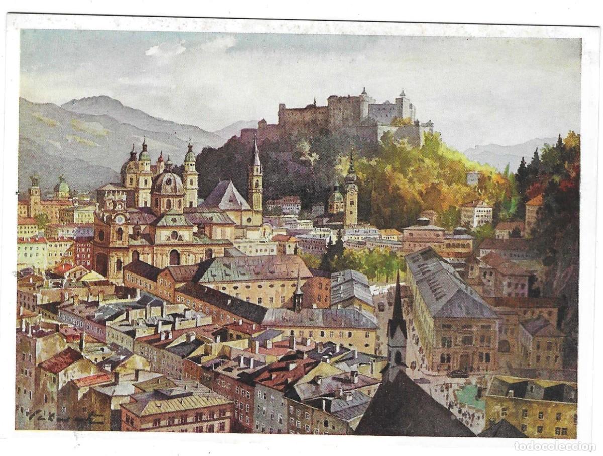 Postales: Postal Austria. Salzburg vom M&ouml;nchsberg. ref. 7-aus46