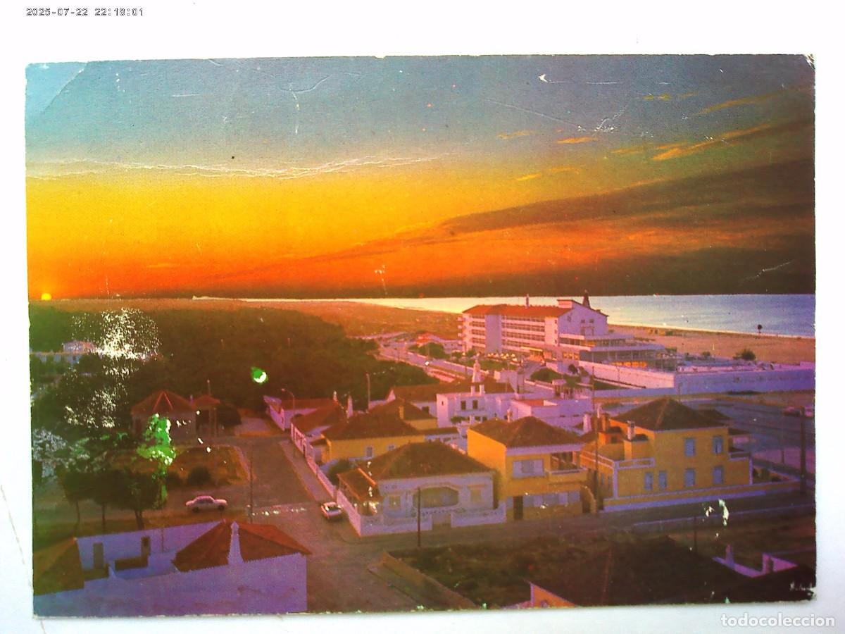 Postcards: POSTAL DE MONTE GORDO , ALGARVE ( PORTUGAL ): AMANECER . A&Ntilde;OS 70