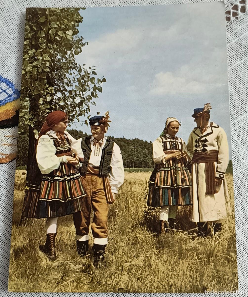 Postales: POSTAL | PERSONAS CON TRAJES REGIONALES - OPOCZNO (POLONIA)