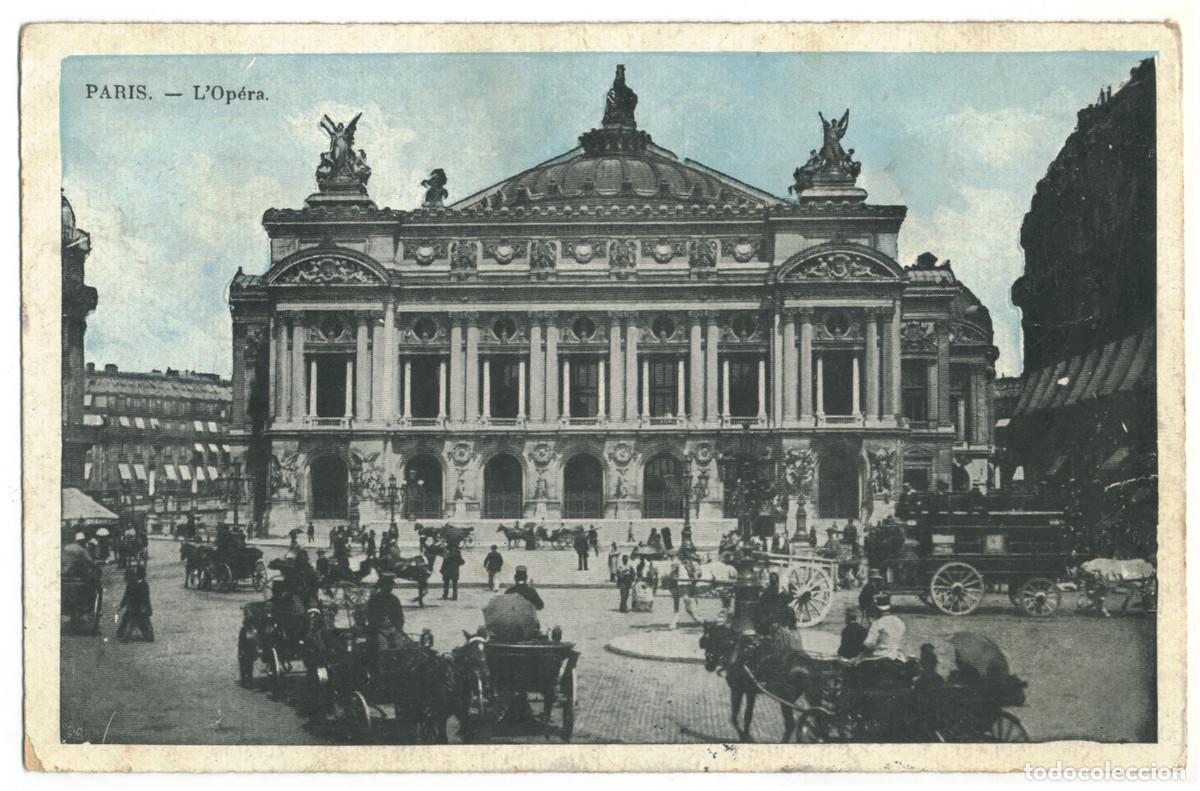 Postales: Op&eacute;ra (PARIS)_JC. s.n. (Top Left) / Teatros Francia