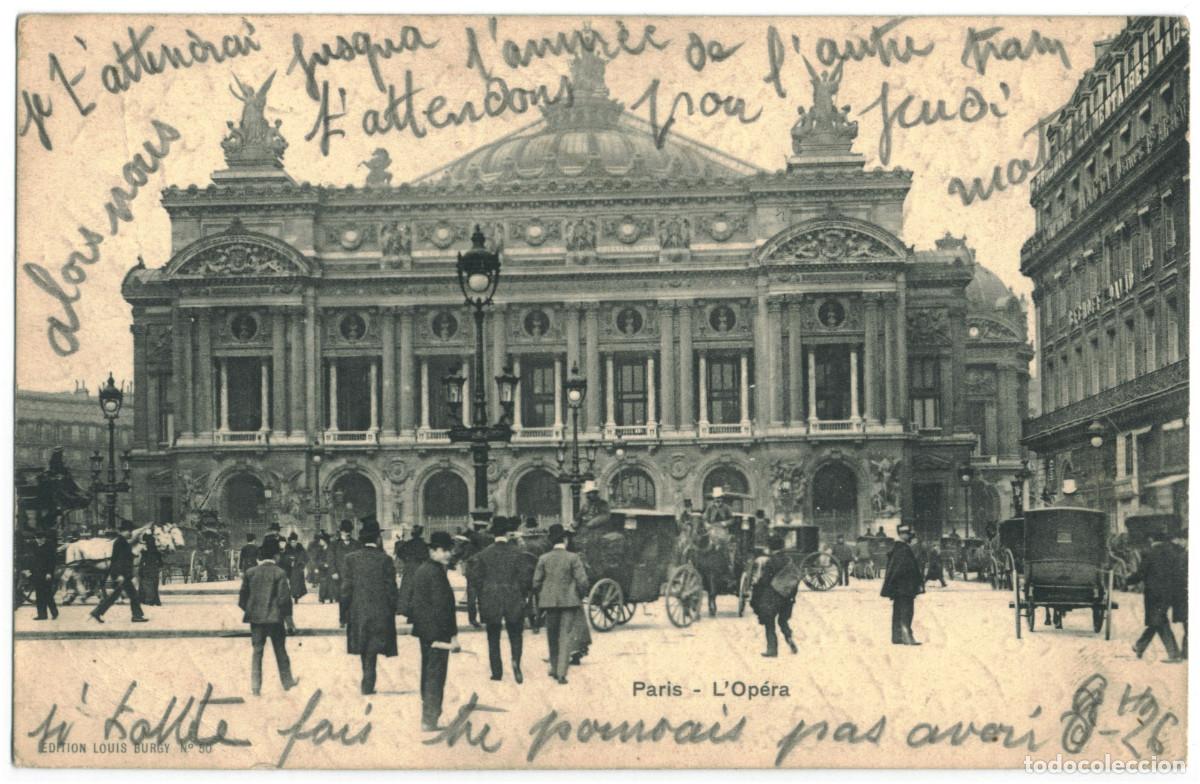 Postales: Op&eacute;ra (PARIS)_Louis Burgy. s.n. (Bottom Right) / Teatros Francia