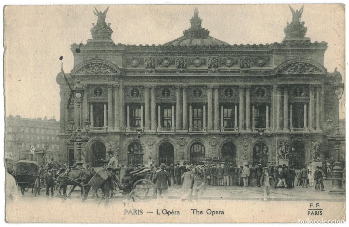 Postales: Op&eacute;ra (PARIS)_F. F. s.n. (Bottom Center) / Teatros Francia