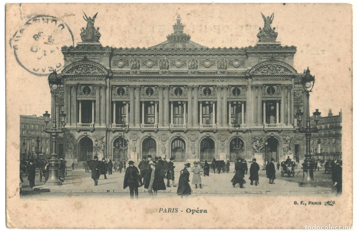 Postales: Op&eacute;ra (PARIS)_B. F. s.n. (Bottom Center) / Teatros Francia