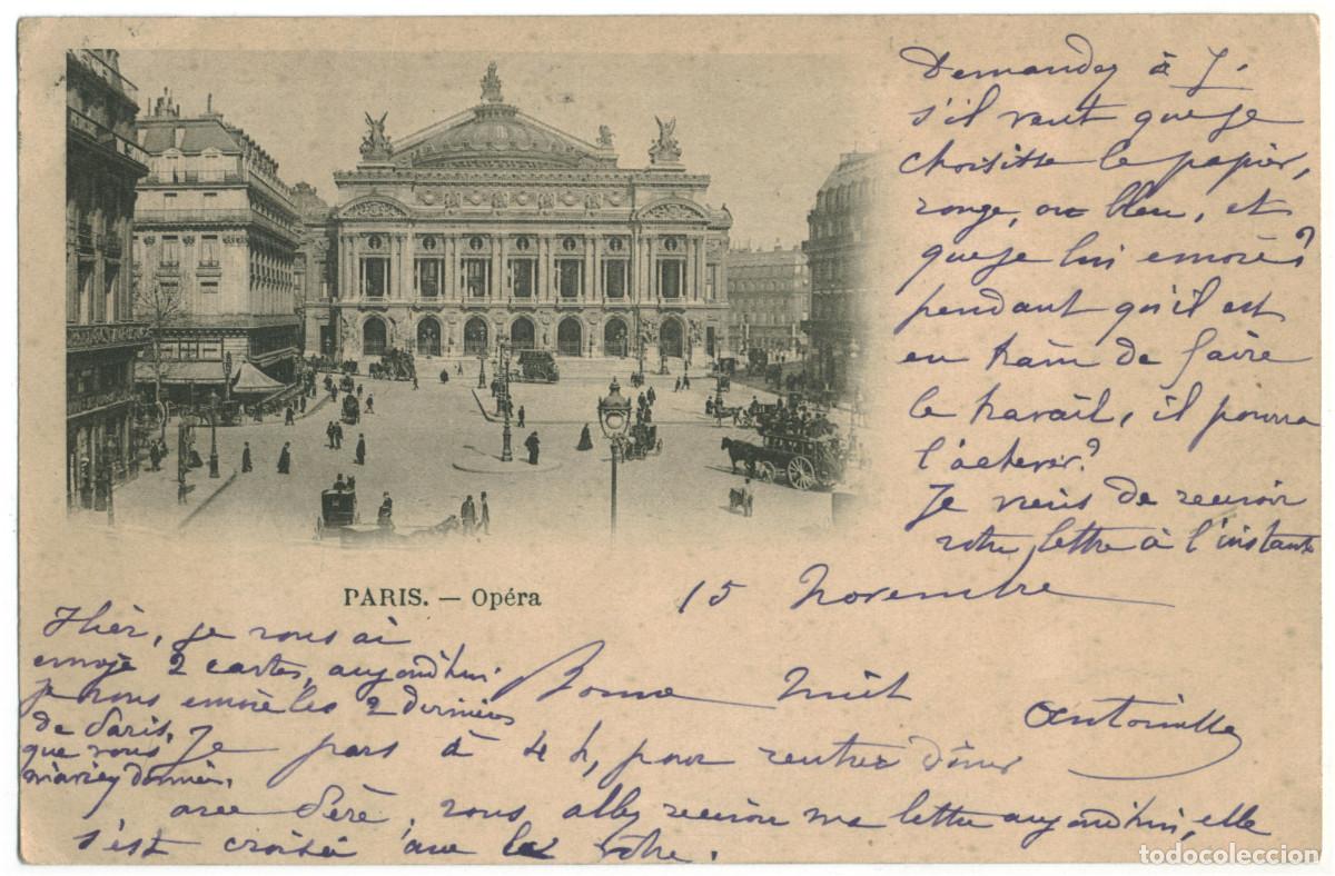 Postales: Op&eacute;ra (PARIS)_Sin datos. s.n. (Vi&ntilde;eta Top Left) / Teatros Francia