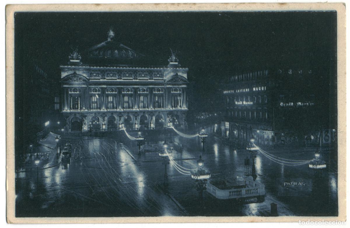 Postales: Op&eacute;ra, Illuminations (PARIS)_Patras (Paris la nuit; 38) / Teatros Francia