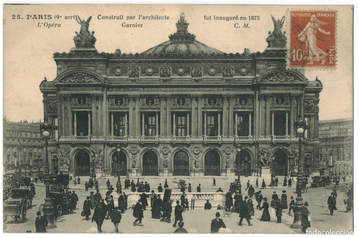 Postales: Op&eacute;ra (PARIS)_CM. 25 / Teatros Francia
