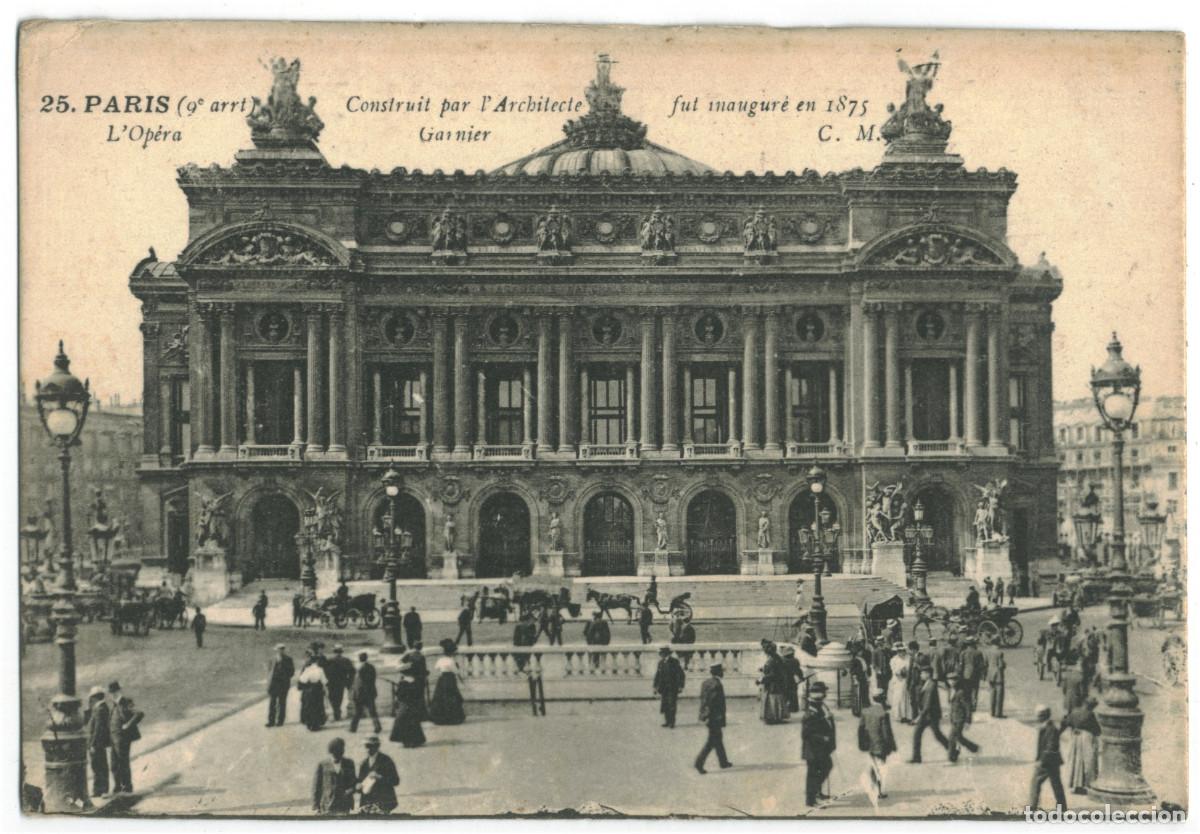 Postales: Op&eacute;ra (PARIS)_CM. 25 / Teatros Francia