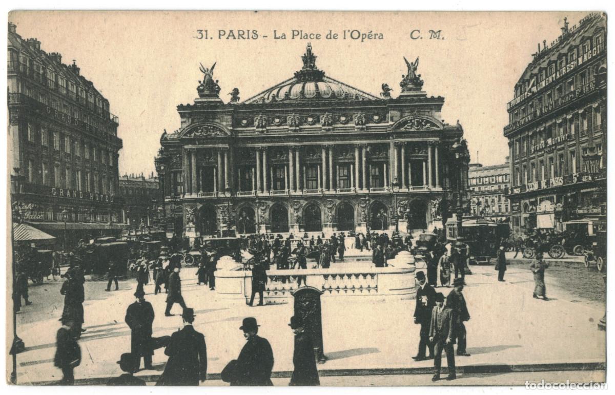 Postales: Op&eacute;ra, Place (PARIS)_C.M. 31 / Teatros Francia