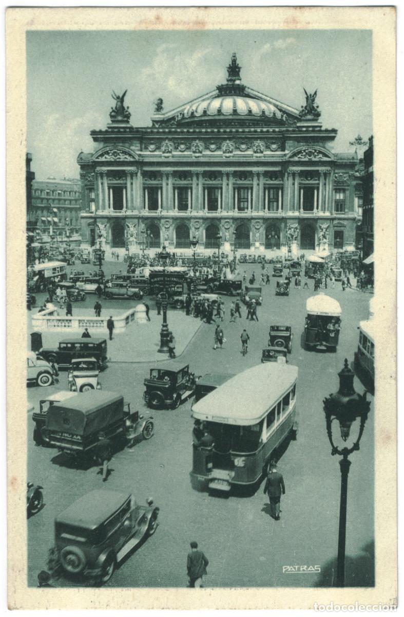 Postales: Op&eacute;ra, Place (PARIS)_Patras (Les jolies coins de Paris; 33) / Teatros Francia