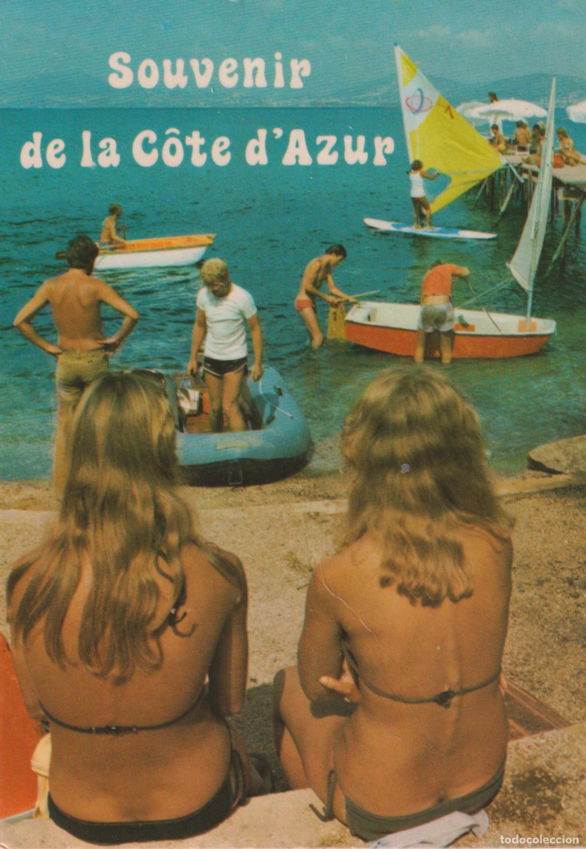Postales: FRANCIA, SOUVENIR DE LA C&Ocirc;TE D'AZUR - EDITION Y.P.A. 600-15 - CIRCULADA
