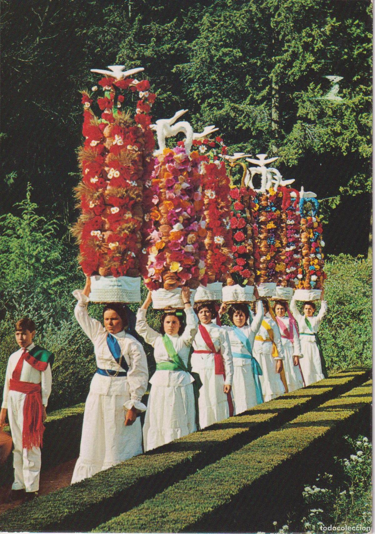 Postales: PORTUGAL, TOMAR, PROCESI&Oacute;N DE TABULEIROS - COLECCAO ARTE - S/C