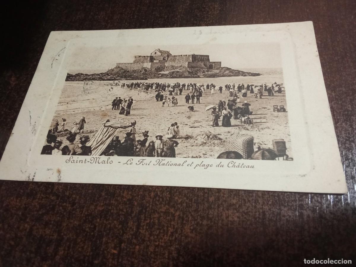 Postales: Saint-Malo.Le Fort National et plage.