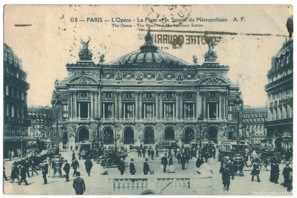 Postales: Op&eacute;ra et M&eacute;tro (PARIS)_A. Papeghin. 170 / Teatros Francia