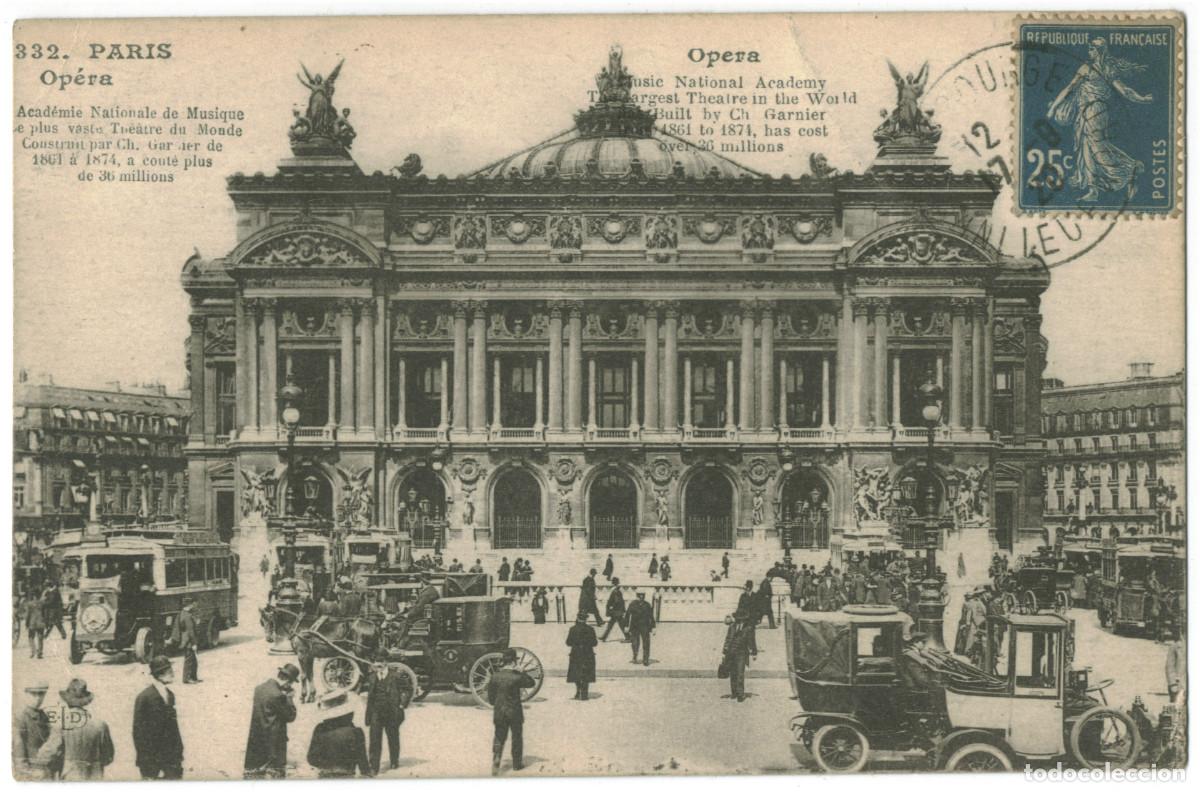 Postales: Op&eacute;ra (PARIS)_ELD Deley. 322 / Teatros Francia