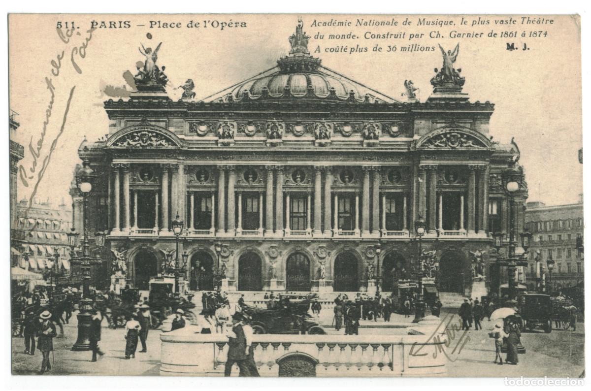 Postkarten: Op&eacute;ra, Place (PARIS)_M. J. 511 / Teatros Francia