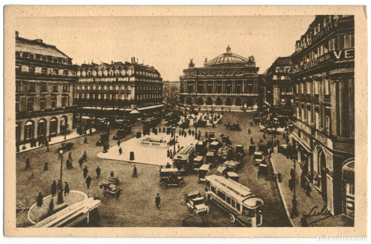 Postales: Op&eacute;ra, Place (PARIS)_Boisson. 574 / Teatros Francia