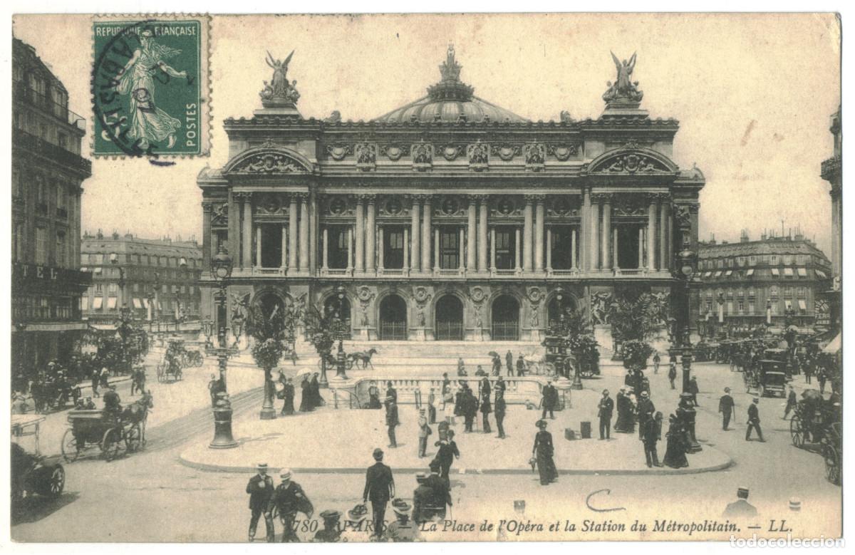 Postales: Op&eacute;ra, Place et M&eacute;tro (PARIS)_L&eacute;vy. 780 / Teatros Francia