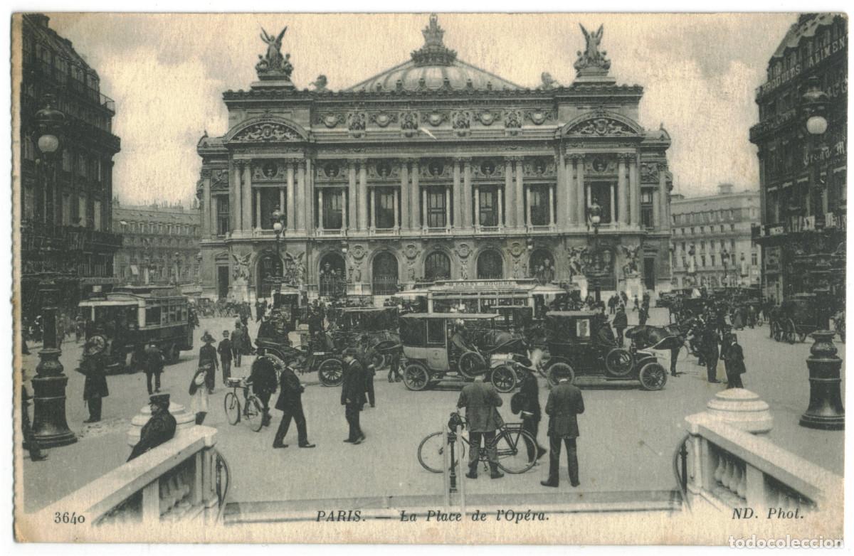 Postales: Op&eacute;ra, Place (PARIS)_Aurdein. 3640 / Teatros Francia