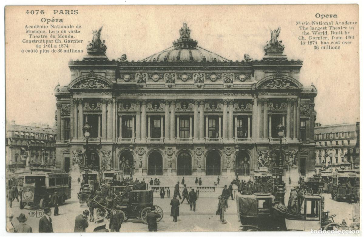 Postales: Op&eacute;ra (PARIS)_ELD Deley. 4076 / Teatros Francia
