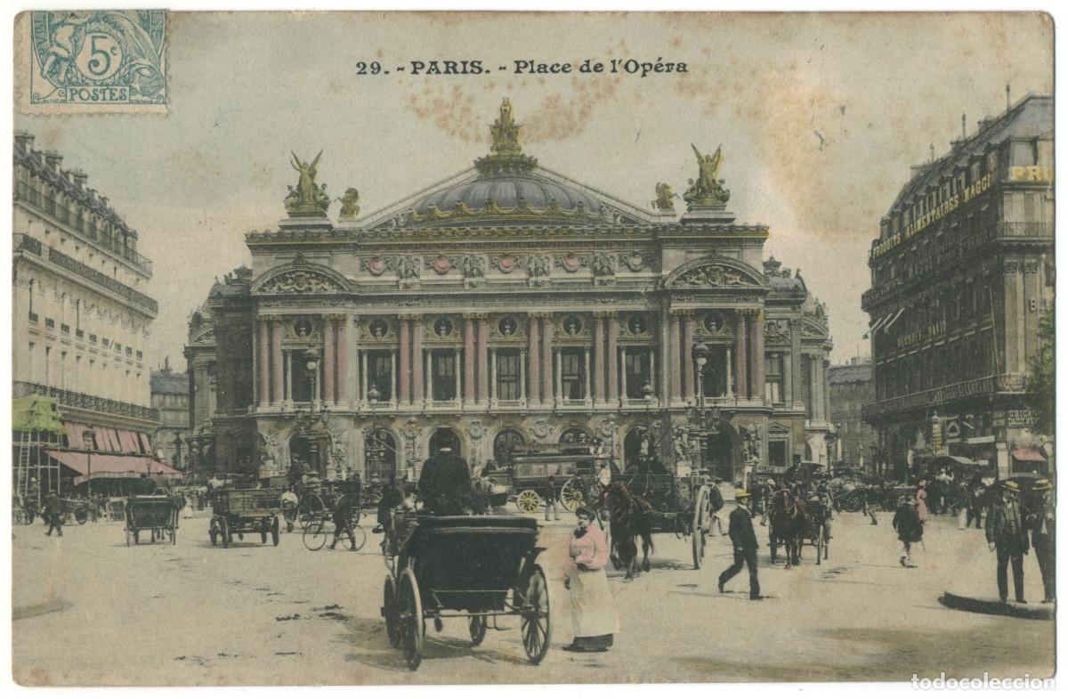 Postales: Op&eacute;ra, Place (PARIS)_Sin datos. 29 / Teatros Francia