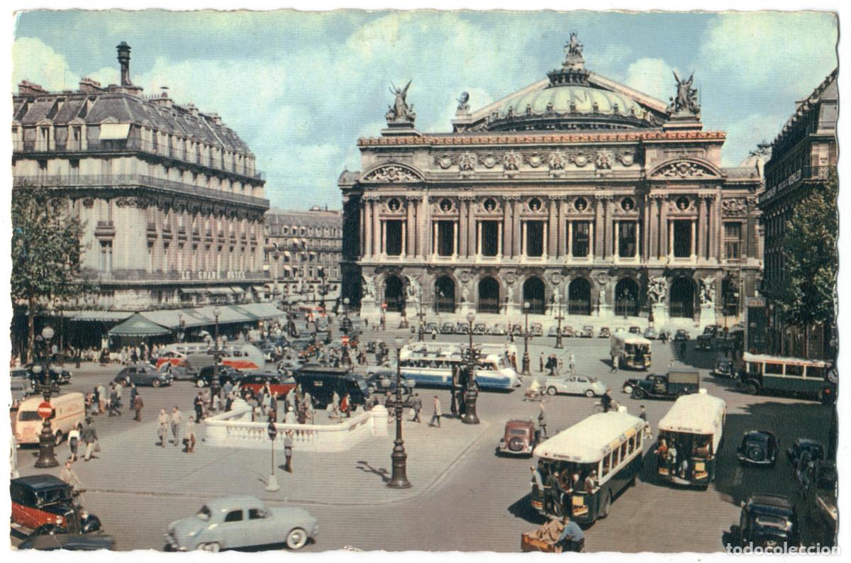 Postales: Op&eacute;ra, Place (PARIS)_Grany. 7007 / Teatros Francia