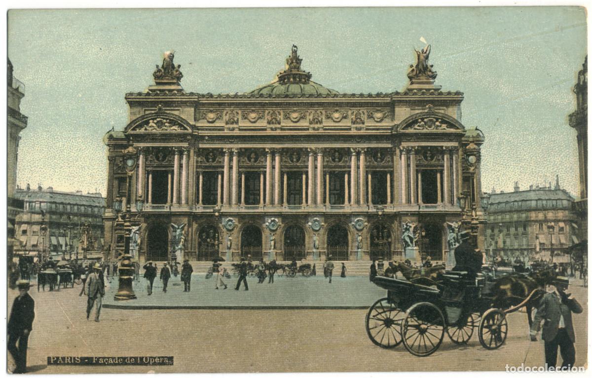 Postales: Op&eacute;ra (PARIS)_Aqua & L.V / Teatros Francia