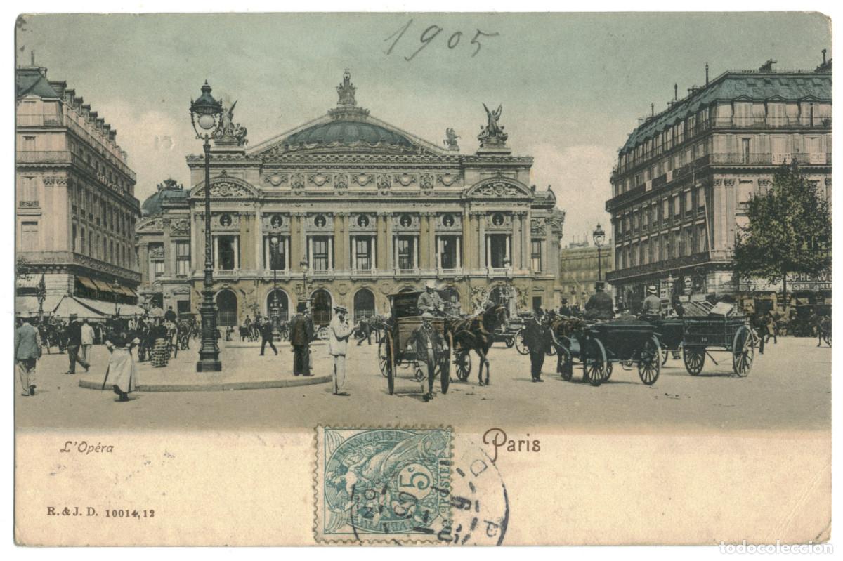 Postales: Op&eacute;ra (PARIS)_R. & J. D. 10014-12 / Teatros Francia