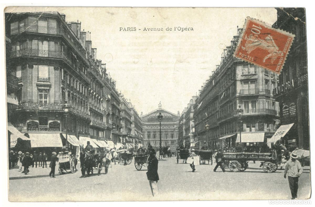 Postales: Avenue de l'Op&eacute;ra (PARIS)_Sin datos. s.n. 2B / Teatros Francia