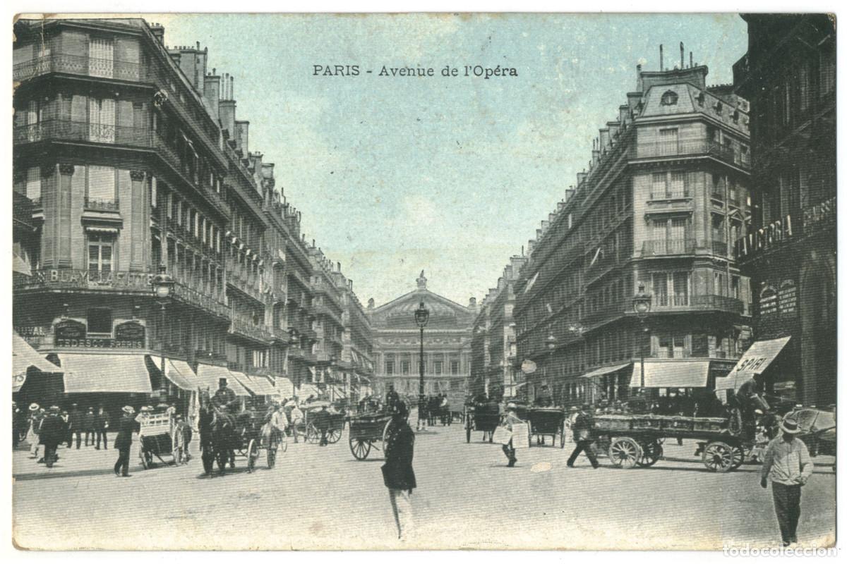 Postales: Avenue de l'Op&eacute;ra (PARIS)_Sin datos. s.n / Teatros Francia