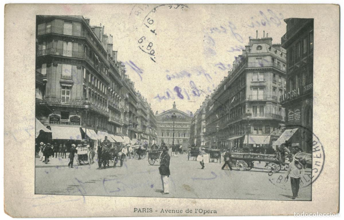 Postales: Avenue de l'Op&eacute;ra (PARIS)_Sin datos. s.n. 3B / Teatros Francia