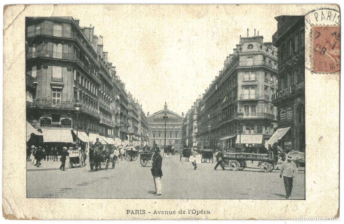 Postales: Avenue de l'Op&eacute;ra (PARIS)_Sin datos. s.n. 3 / Teatros Francia
