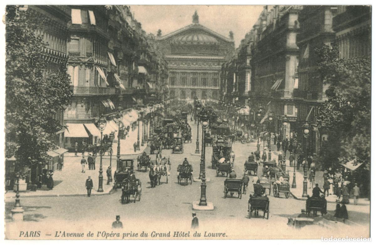 Postales: Avenue de l'Op&eacute;ra (PARIS)_Sin datos. s.n. 4 / Teatros Francia