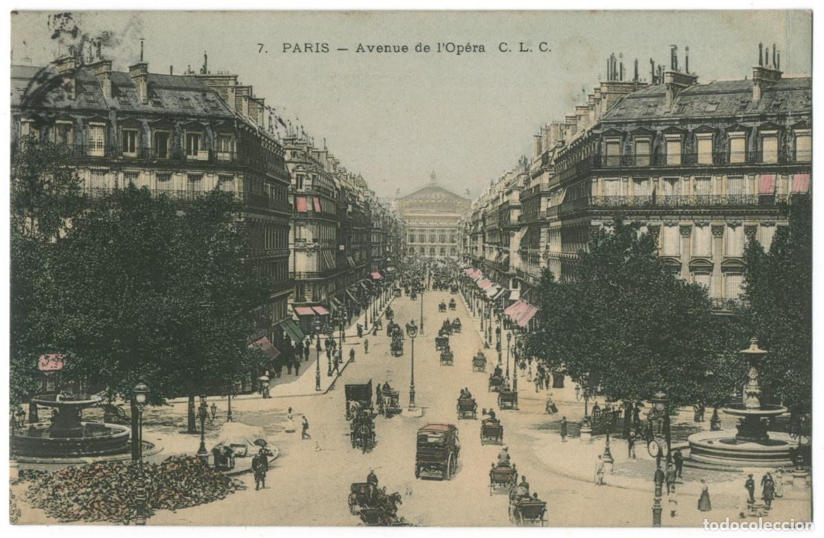 Postales: Avenue de l'Op&eacute;ra (PARIS)_CLC. 7 / Teatros Francia