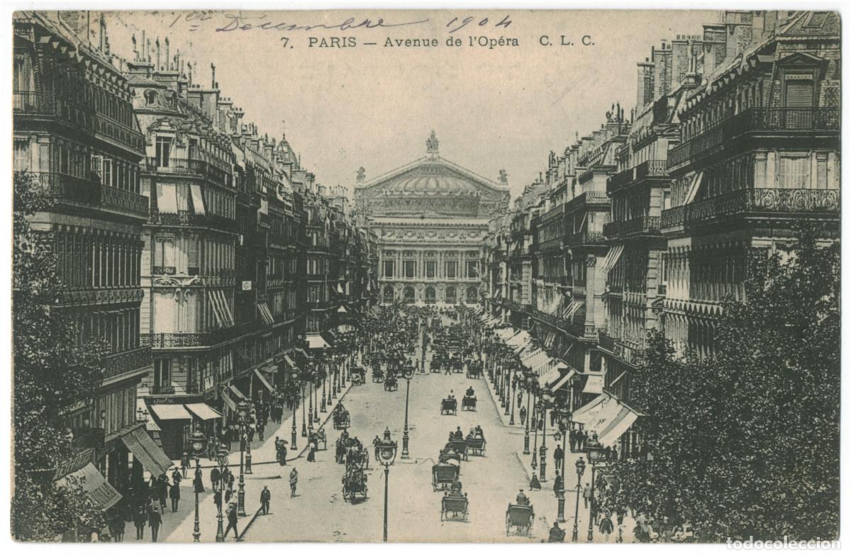 Postales: Avenue de l'Op&eacute;ra (PARIS)_CLC. 7 / Teatros Francia