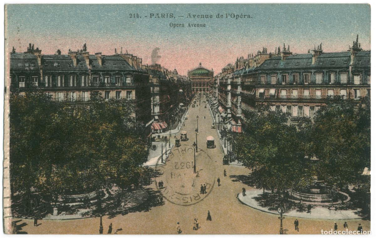 Postales: Avenue de l'Op&eacute;ra (PARIS)_L'Abeille. 214 / Teatros Francia