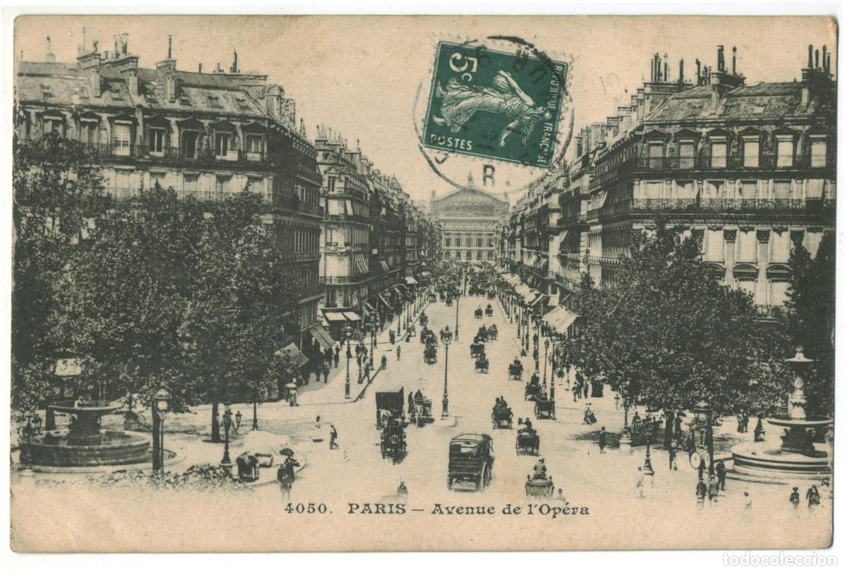 Postales: Avenue de l'Op&eacute;ra (PARIS)_Sin datos. 4050 / Teatros Francia