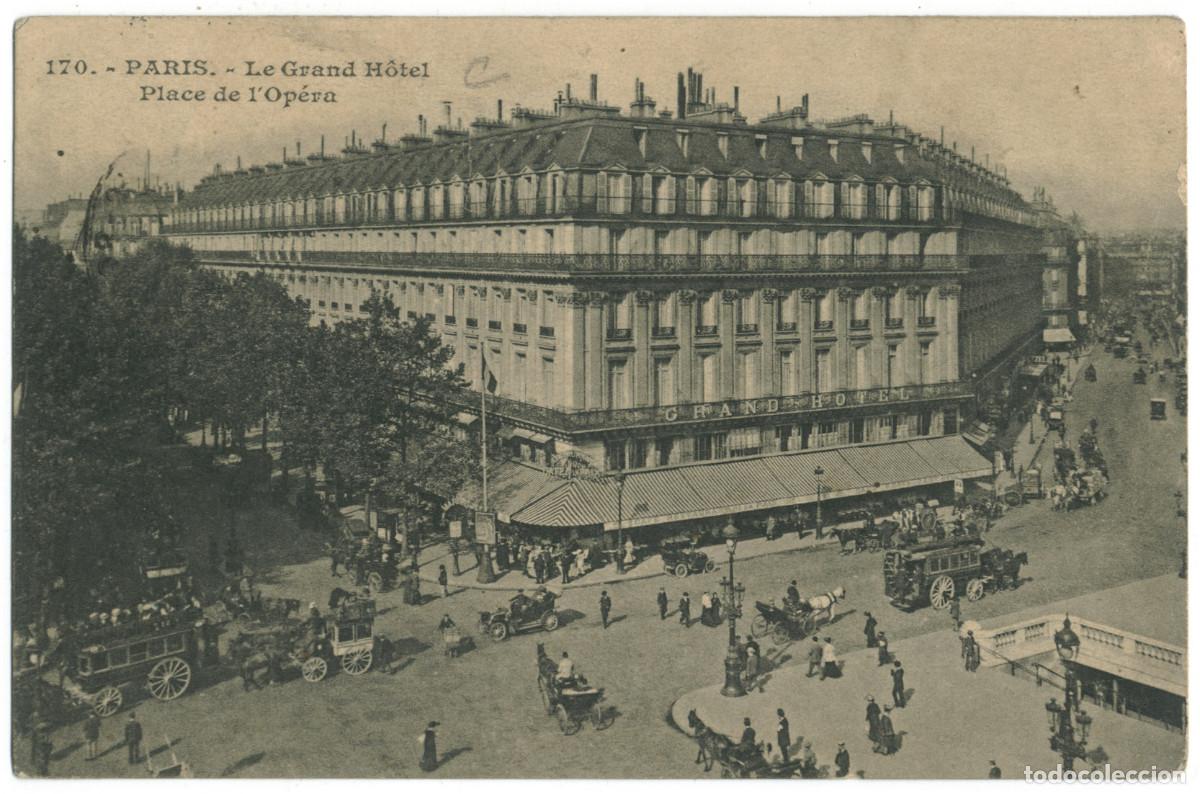 Postales: Grand H&ocirc;tel & Op&eacute;ra, Place_Sin datos. 170 / Teatros Francia