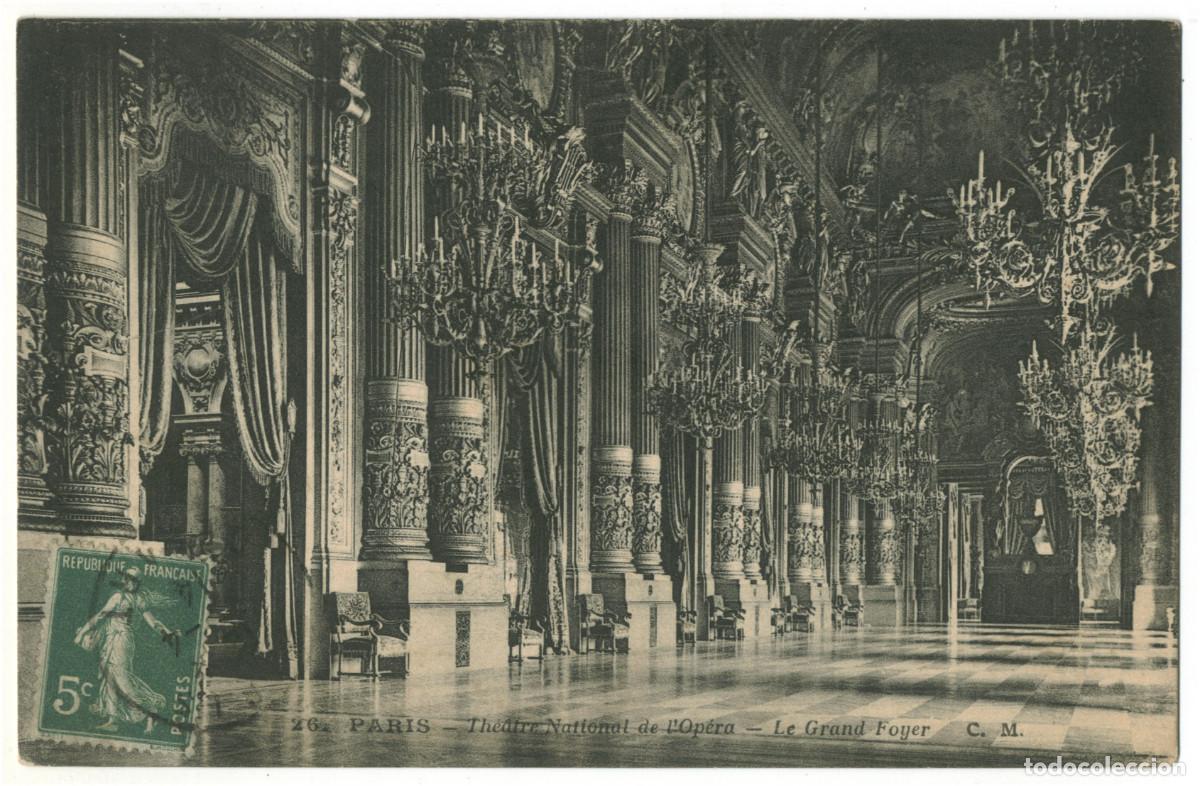 Postales: PARIS_Op&eacute;ra Grand Foyer_C.M. 26 / Teatros Francia